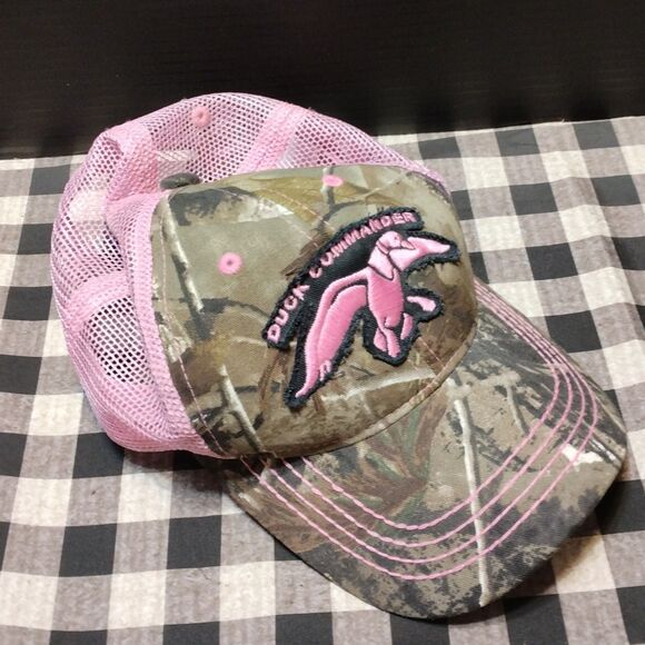 DUCK COMMANDER CAMOUFLAGE PINK MESH CAP HAT DUCK DYNASTY WOMENS LADIES SNAPBACK - Picture 13 of 16